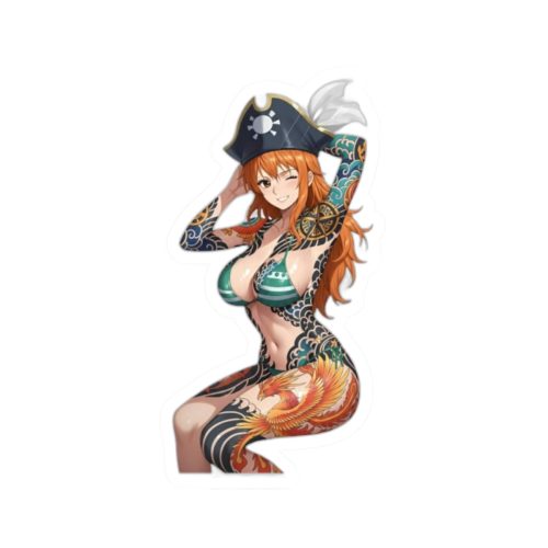 0052 Nami Tattoo Tactical Waifu Sticker - Image 4