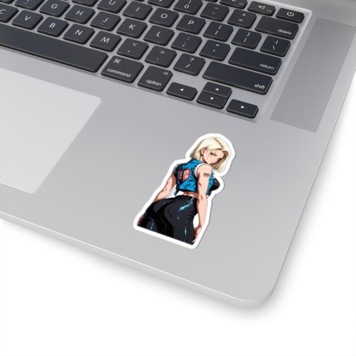 0033 Android 18 Waifu Sticker - Image 2
