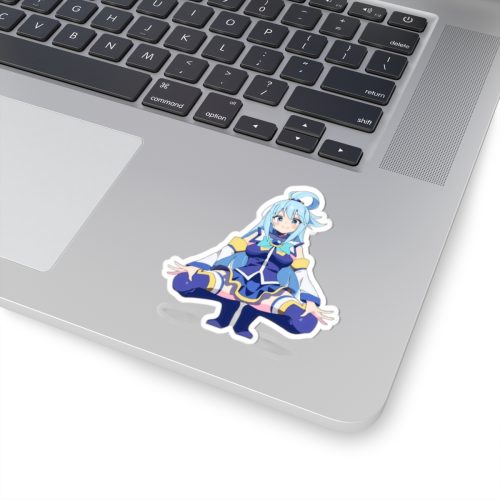 0397 Aqua Lewd Pose Sticker - Image 2