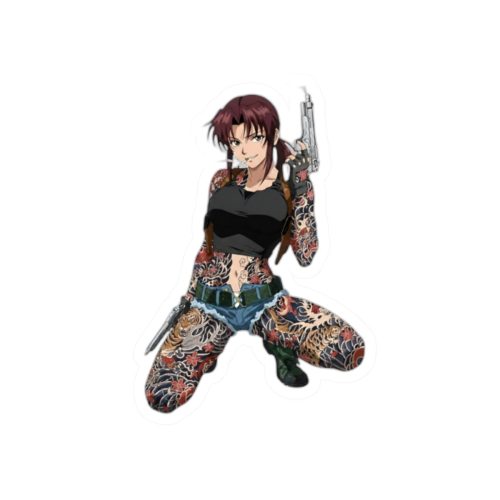 0053 Revy Tattoo Tactical Waifu Sticker - Image 4