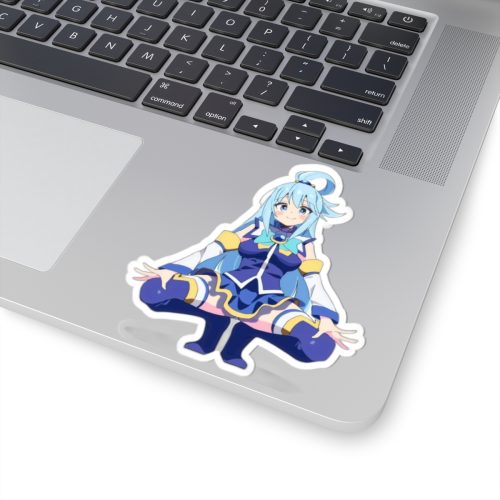 0397 Aqua Lewd Pose Sticker - Image 5