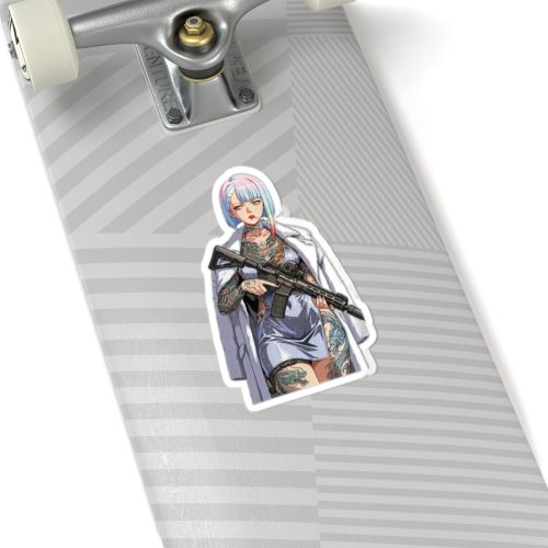 0020 Lucyna Tattoo Tactical Waifu Sticker - Image 8