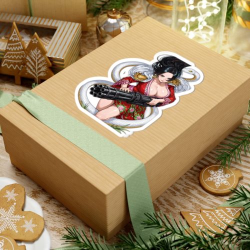 0054 Boa Hancock Six Gun Barrels Tactical Waifu Sticker - Image 9