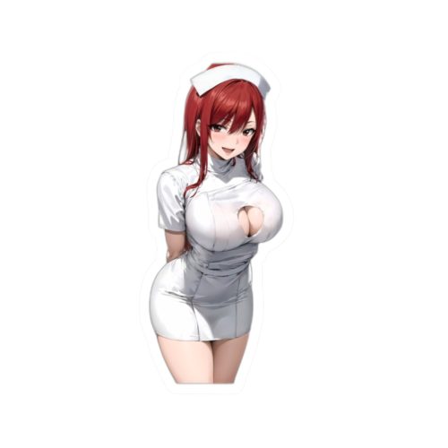 0470 Ezra Scarlet Nurse Uniform Anime Vinyl Sticker - Image 1