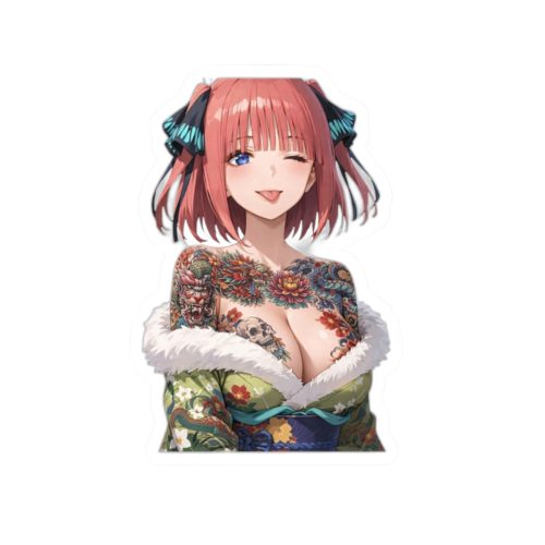 0027 Nino Nakano Japan Tattoo Waifu Sticker - Image 7