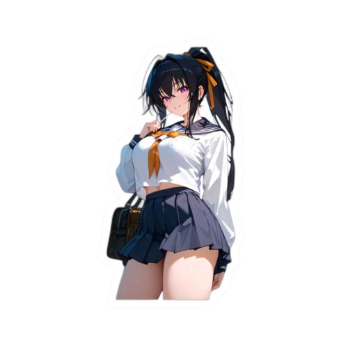 0420 Sexy Student Akeno Sticker 1PC - Image 4