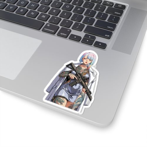 0020 Lucyna Tattoo Tactical Waifu Sticker - Image 5