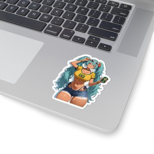 0488 Hatsune Miku Brazil Girl Sticker - Image 2