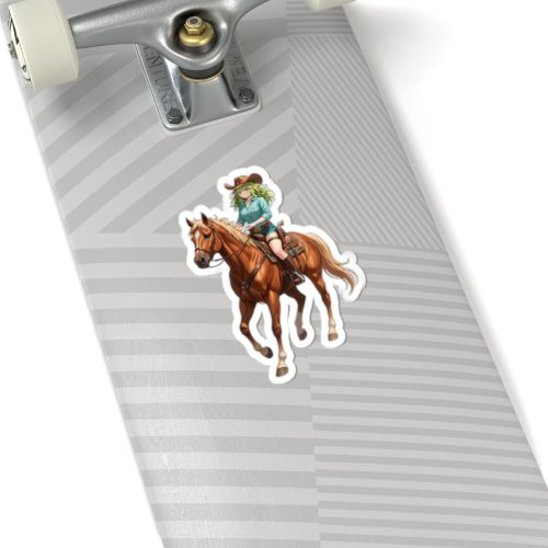 0075 Toru Hagakure Cowboy Horseback Riding Tactical Waifu Sticker - Image 8