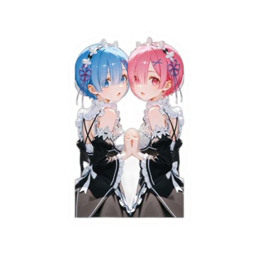 0009 Rem amp Ram Maid Twin Sticker - Image 10