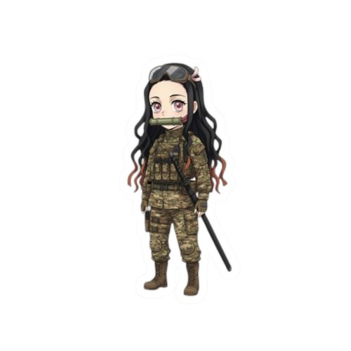 0121 Nezuko Cute Tactical Sticker - Image 10
