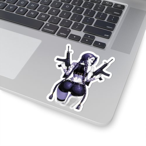 0068 Jinx Two Gun Tactical Waifu Sticker - Image 5