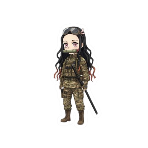 0121 Nezuko Cute Tactical Sticker - Image 7
