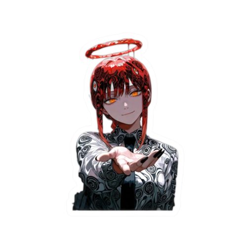 0150 Makima Waifu Sticker - Image 7