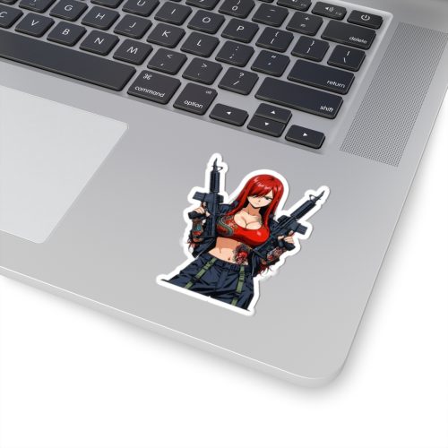 0045 Erza Scarlet Street Style Waifu Sticker - Image 2