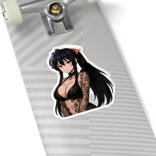 0505 Akeno Himejima Transparent Outdoor Stickers Square 1pc - Image 8