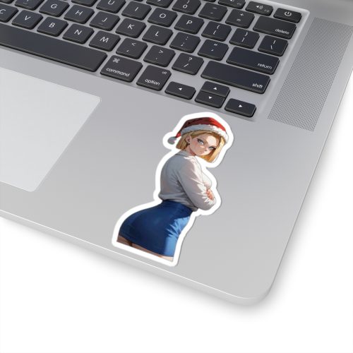 0357 Flirty Santa Android 18 Sticker - Image 5
