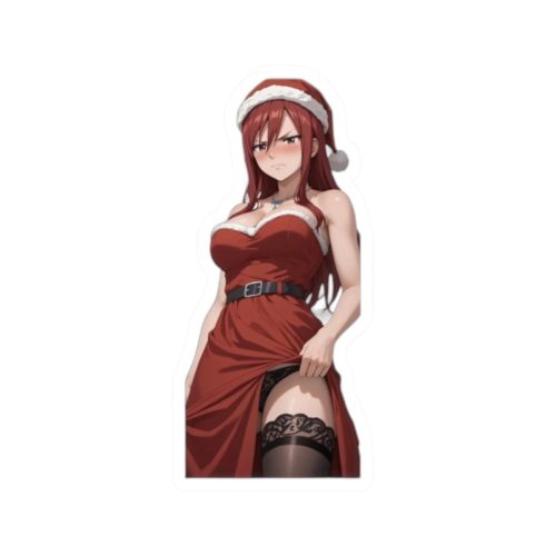 0469 Ezra Scarlet Christmas Themed Angry Anime Sticker - Image 10