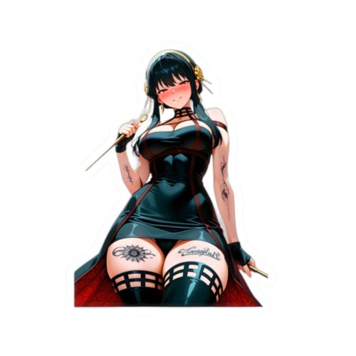 0465 Yor Forger Assassin Gothic Tattooed Sticker - Image 7