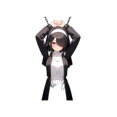 0468 Tokisaki Kurum Nun Gothic Vinyl Sticker - Image 1