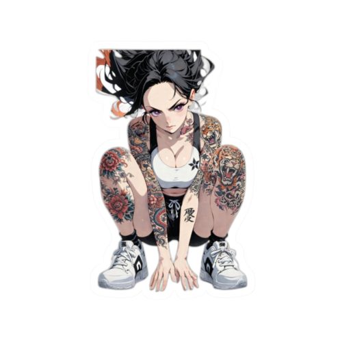 0026 Nezuko Sport Tattoo Waifu Sticker - Image 10