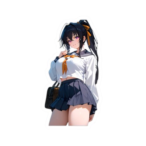 0420 Sexy Student Akeno Sticker 1PC - Image 1