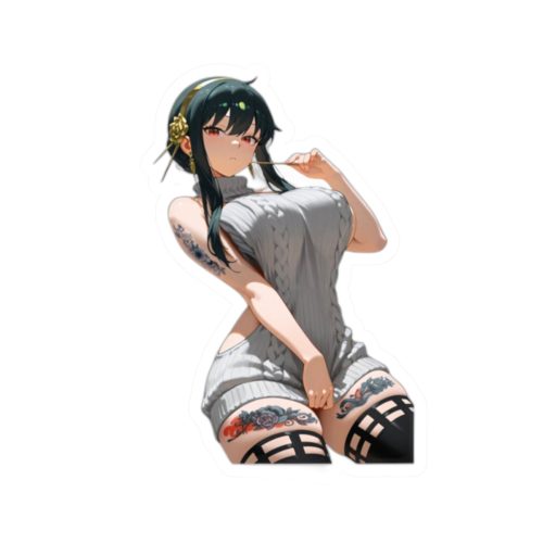 0466 Yor Forger Sexy Tattooed Vinyl Sticker - Image 10