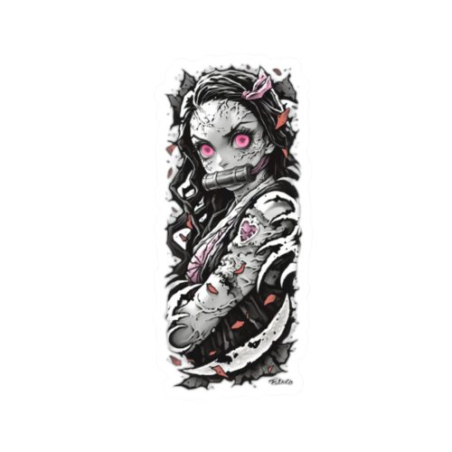 0135 Nezuko Angry Waifu Sticker - Image 7
