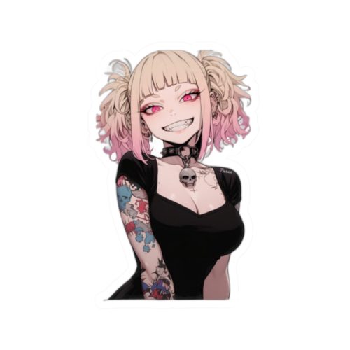 0464 Gothic Himiko Toga Tattooed Crazy Sticker - Image 10