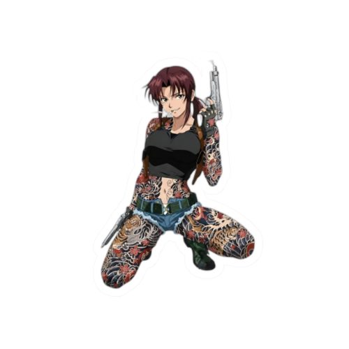 0053 Revy Tattoo Tactical Waifu Sticker - Image 7