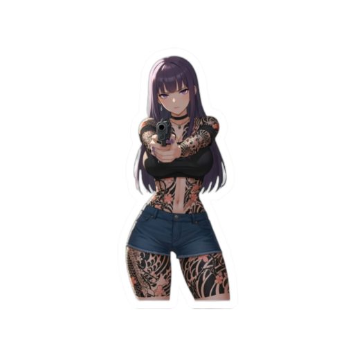 0080 Fern Tactical Waifu Sticker - Image 1