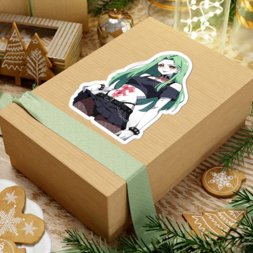 0485 Rebecca Cyberpunk Futuristic Sticker - Image 9