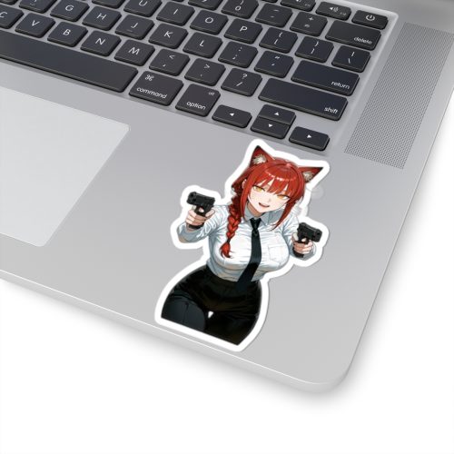 0070 Makima Cosplay Cat Tactical Waifu Sticker - Image 5