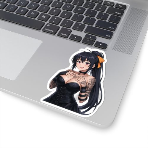 0489 Gothic Style Akeno Himejima Tattoed Waifu Sticker - Image 5