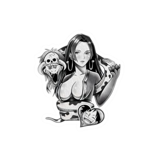 0032 Boa Hancock X Luffy Waifu Sticker - Image 10