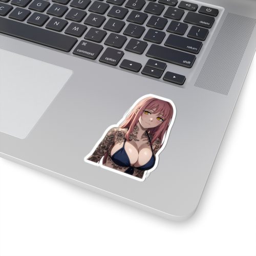 0029 Makima Tattoo Bikini Waifu Sticker - Image 2