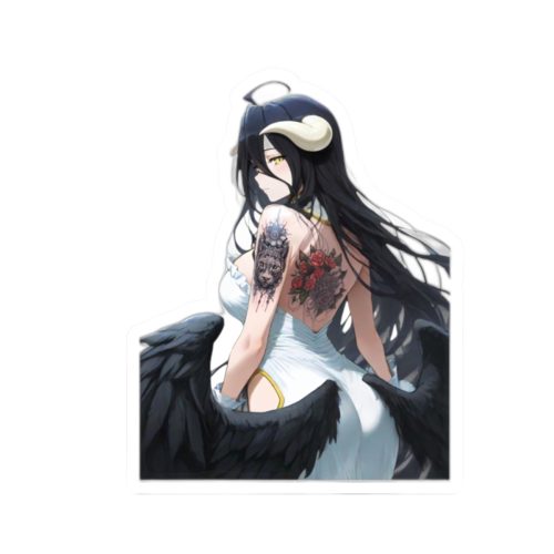 0481 Gothic Albedo Overlord Waifu Sticker - Image 7