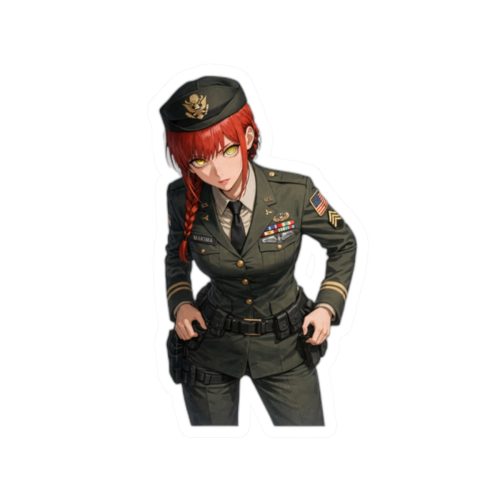 0129 Maikama Officer Tactical Waifu Sticker - Image 10