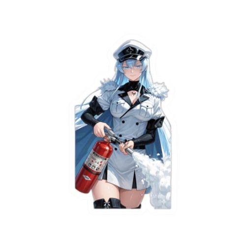 0095 Esdeath Fire Extinguisher Tactical Waifu Sticker - Image 7