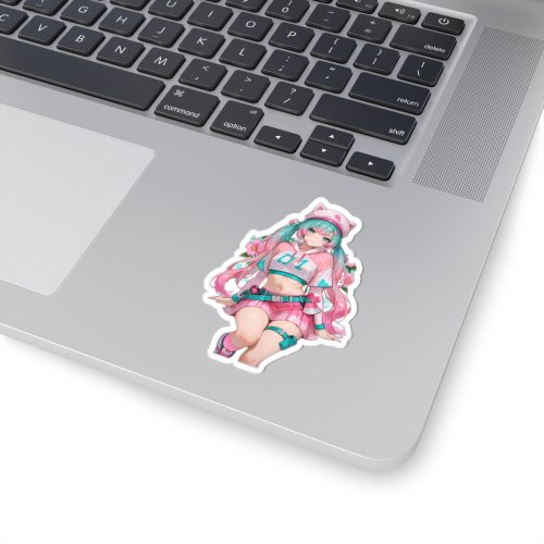 0440 Cute Pink Hatsune Miku Sticker - Image 2