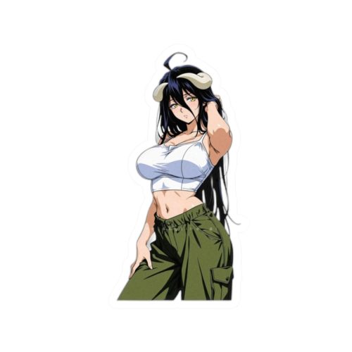 0047 Albedo Overlord Street Style Waifu Sticker - Image 7