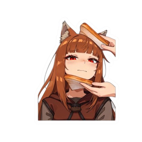 0006 Bread Sandwich Holo Meme Sticker - Image 4