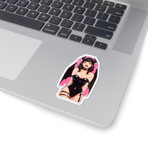 0013 Succubus Ahegao Dark Gothic Sticker - Image 2