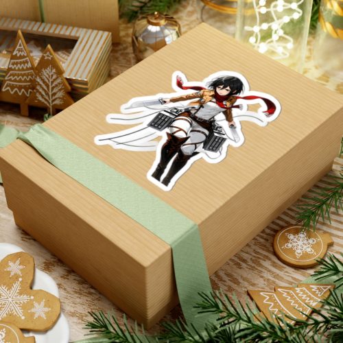 0100 Mikasa Ackerman Tactical Waifu Sticker - Image 9