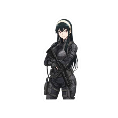 0061 Yor Forger CIA Tactical Waifu Sticker - Image 10