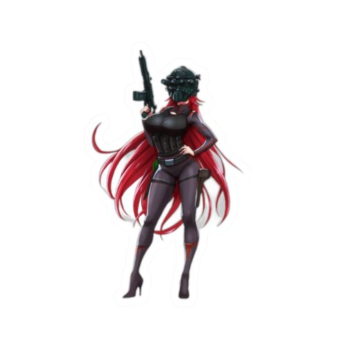 0427 Rias in Combat Armor and SMG Sticker - Image 10