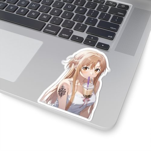 0457 Asuna Milk Tea Floral Tattooed Sticker - Image 5