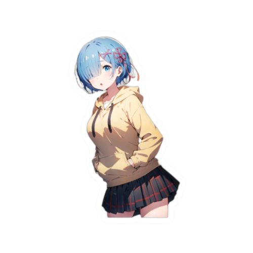 0011 Rem Hoodie Casual Sticker - Image 10