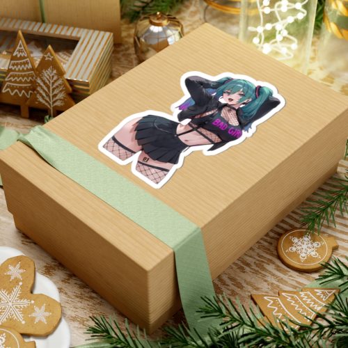 0487 Hatsune Miku Baddie Vinyl Sticker - Image 9