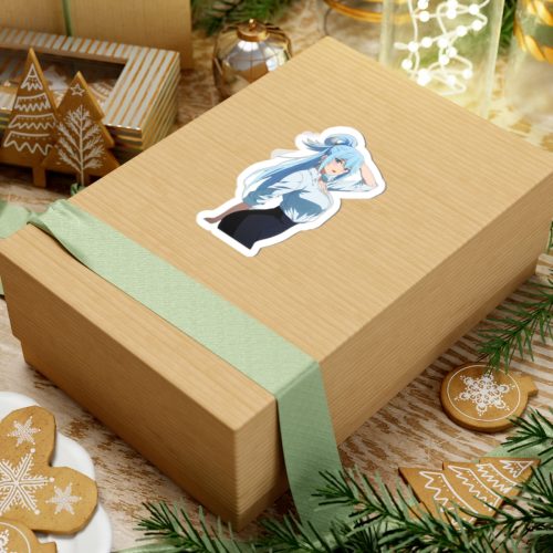 0398 Aqua Confident Business Attire Sticker - Image 6